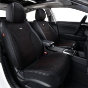 Чохли - Накидки сидіння Екошкіра+Алькантара з вентиляцією 5D "SIERRA" Чорно-Червоні Beltex - BX90600. Изображение №3