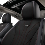 Чохли - Накидки сидіння Екошкіра+Алькантара з вентиляцією 5D "SIERRA" Чорно-Червоні Beltex - BX90600. Изображение №4