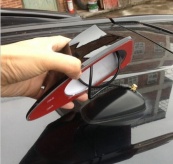 Антена плавець №1 Срібло (активна радіоантена)(отвір 10,5х5см) HYBRID,з гумовою проставкою. Изображение №3