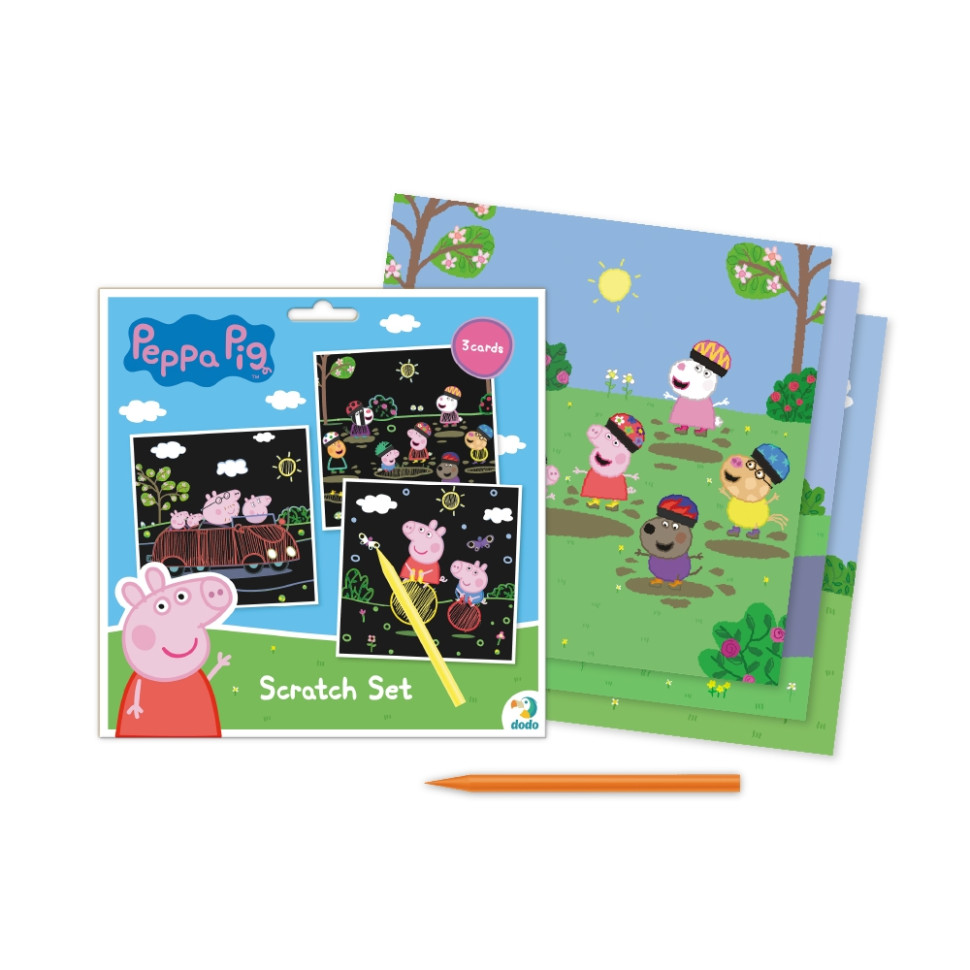 Набір гравюр Peppa Pig "Веселі розваги" Dodo 200185 Набір гравюр Peppa Pig "Веселі розваги" Dodo 200185