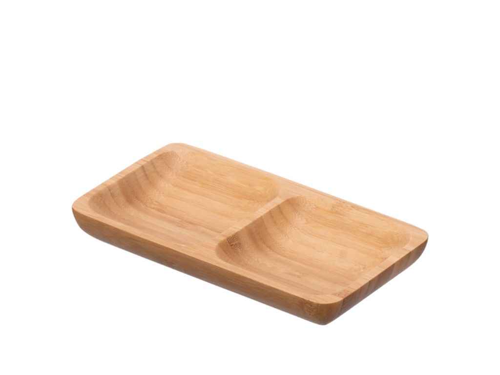 Менажниця 17,5х10х2см 2 секції бамбук Midori ТМARDESTO Менажниця 17,5х10х2см 2 секції бамбук Midori ТМARDESTO