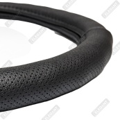 Чохол на кермо шкіра "L" (39-40см) чорний Elegant 115282 перфорація. Изображение №3