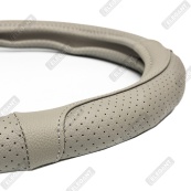 Чохол на кермо шкіра "M" (37-38см) сірий Elegant 115111 перфорація. Изображение №3