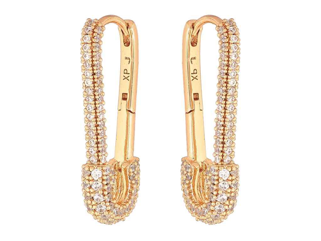 Сережки кільця Позолота 18K Булавки з інкрустацією кристалами арт.307646 ТМ XUPING Сережки кільця Позолота 18K Булавки з інкрустацією кристалами арт.307646 ТМ XUPING