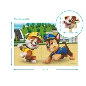 Пазл детский "Кремез и Гонщик" 200690, 35 элементов. Изображение №5