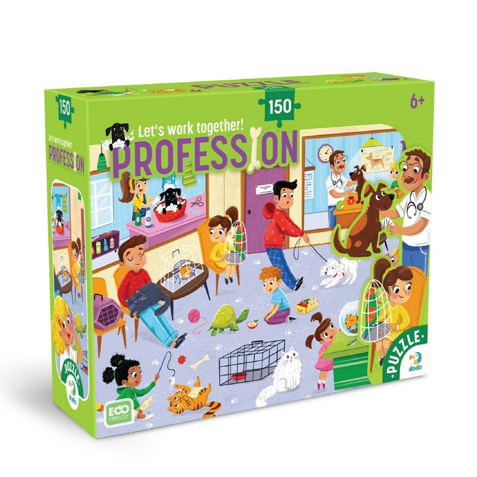 Пазл дитячий "Професії. Ветеринар" 300701, 150 елементів Пазл дитячий "Професії. Ветеринар" 300701, 150 елементів