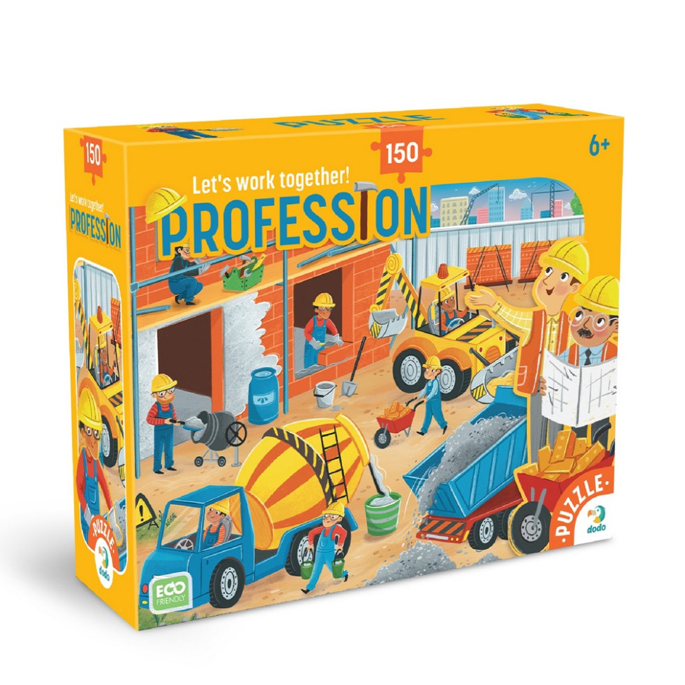 Пазл дитячий "Професії. Будівельник" 300703, 150 елементів Пазл дитячий "Професії. Будівельник" 300703, 150 елементів