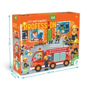 Пазл дитячий "Професії. Пожежник" 300702, 150 елементів. Зображення №4