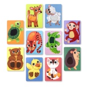 Набор карточек с тактильными элементами "Малыши животных" 301230. Изображение №3