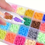 Пінцет пластиковий для намистин PIN-10.3 колір в асортименті, 10,3 см. Зображення №5