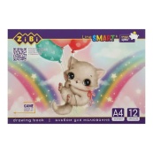 Альбом для рисования SMART Line ZB.1414 скоба, А4, 12 листов, в ассортименте. Изображение №4