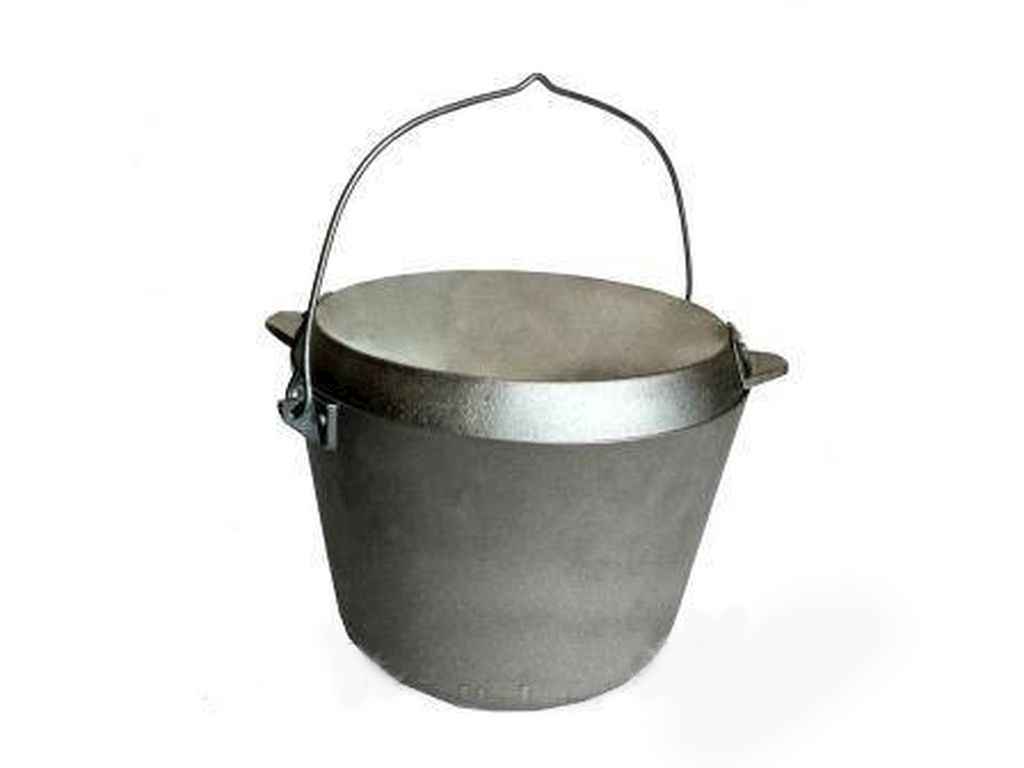 Казан рибальський з кришкою-сковородою 10,00л ТМ ПОЛІМЕТ Казан рибальський з кришкою-сковородою 10,00л ТМ ПОЛІМЕТ