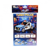 Деревянный 3D конструктор "Turbo Police" Puz-00971, 83 детали. Изображение №2