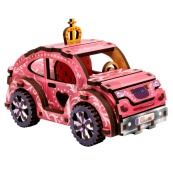 Деревянный 3D конструктор "Turbo Princess" Puz-00969, 70 деталей. Изображение №5