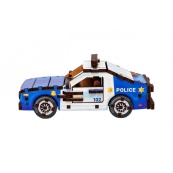 Деревянный 3D конструктор "Turbo Police" Puz-00971, 83 детали. Изображение №6