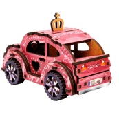 Деревянный 3D конструктор "Turbo Princess" Puz-00969, 70 деталей. Изображение №7