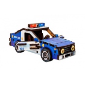 Деревянный 3D конструктор "Turbo Police" Puz-00971, 83 детали. Изображение №8