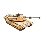 Деревянный 3D конструктор "Абрамс" Puz-00939, 187 деталей. Изображение №7
