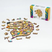 Фигурный деревянный пазл "Преданный Серко" PuzA3-03519, 125 деталей. Изображение №2