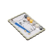 Детский набор для росписи по дереву "Котик-мечтатель" Puz-22977 формат А5. Изображение №2