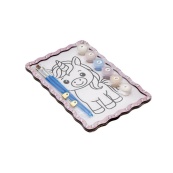 Детский набор для росписи по дереву "Единорог" Puz-22981 формат А5. Изображение №2