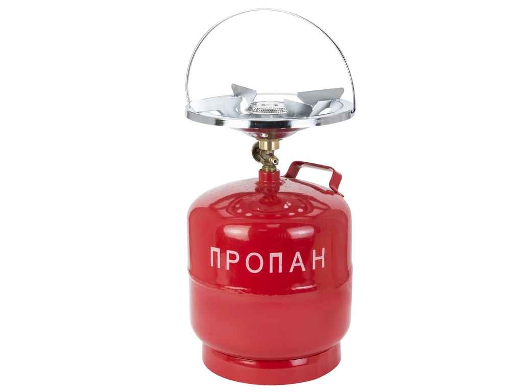 Балон газовий з пальником Кемпінг 8л. 2903221 ТМ SIGMA Балон газовий з пальником Кемпінг 8л. 2903221 ТМ SIGMA