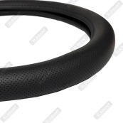 Чохол на кермо шкіра "XXXL" (47-48см) чорний Elegant 105819/Аналог002/перфорація/1 шов(10см). Изображение №3