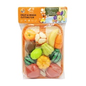 Дитячий ігровий набір "Продукти" W8016 на липучці, таця, дошка, ніж. Зображення №2