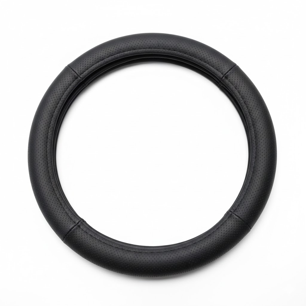 Чохол на кермо шкіра "M" (37-38см) чорний Elegant 115291 перфорація/4шва (9,5см) Чохол на кермо шкіра "M" (37-38см) чорний Elegant 115291 перфорація/4шва (9,5см)