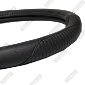 Чохол на кермо шкіра "M" (37-38см) чорний Elegant 115301 масажер/рельєфні вставки. Изображение №3