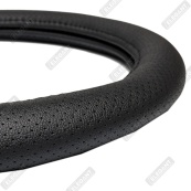 Чохол на кермо шкіра "XXXL" (47-48см) чорний Elegant 115374 перфорація/один шов 9,5см. Зображення №3