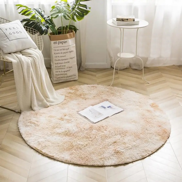 Килимок круглий приліжковий d150cм персик Colorful Home Килимок круглий приліжковий d150cм персик Colorful Home