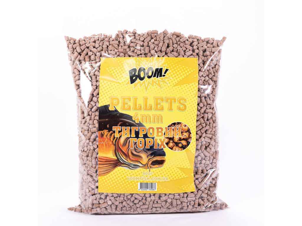 Пелетс Тигровий горіх 900г 4мм ТМ BOOM Пелетс Тигровий горіх 900г 4мм ТМ BOOM