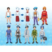 Дитяча гра на магнітах Вибери професію. Тарас 800200, 8 комплектів одягу. Зображення №2