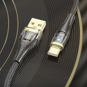 Кабель USB для Type-C "HOCO U121 1m Черний. Зображення №3