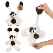 Детская мягкая игрушка-тянушка "Собачка" MJ2407 размер 30 см. Изображение №2