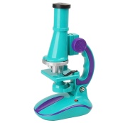 Детский микроскоп SK 0006(Turquoise) свет, 19,5 см, 2 пробирки, стекло. Изображение №2