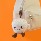Мягкая игрушка-брелок "Кофе Латте" PLC25091, размер 8 см. Изображение №2