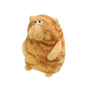 Детская мягкая игрушка "Забавный кот" C6303(Orange) размер 13 см. Изображение №2