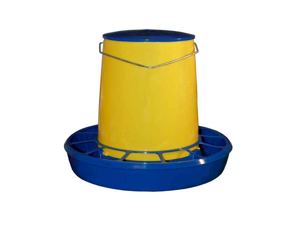 Годівниця Бункерна пластик 6л для птиці жовто-синя ТМ ПРОДУКТ Годівниця Бункерна пластик 6л для птиці жовто-синя ТМ ПРОДУКТ