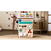 Розвиваюча іграшка Бізікуб "Будинок" TG200333 натуральний, 55х30 см. Зображення №6