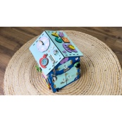 Развивающая игрушка Бизикуб "Дом" TG200222 голубой, 55х30х30 см. Изображение №4