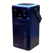 Портативний акумулятор POWER BANK 80000 mAh POWER WAY PD80 22.5W+Ліхтар Black. Изображение №2