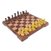 Набор настольных игр "Магнитные шахматы, шашки" 2 в 1 2258, 24х24х2,5 см. Изображение №2