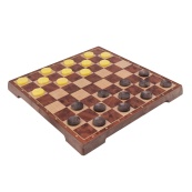 Набор настольных игр "Магнитные шахматы, шашки" 2 в 1 2258, 24х24х2,5 см. Изображение №3