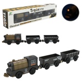 Детский игровой поезд AUtree AU8880, 2 магнитных вагона, на батарейках. Изображение №2