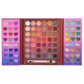 Дитяча палетка тіней для повік IG3078, 84 кольори, пензлик, аплікатори. Зображення №3