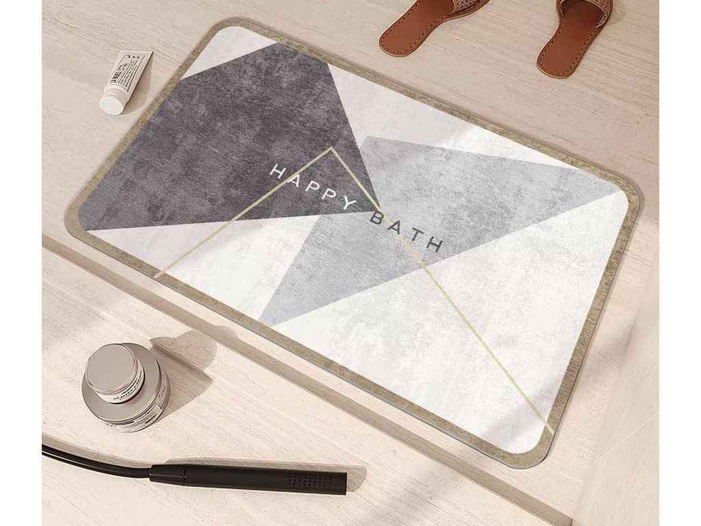 Килимок для ванної кімнати 40*60см прорезиненний дизайн №5 ТМ MALLORY HOME Килимок для ванної кімнати 40*60см прорезиненний дизайн №5 ТМ MALLORY HOME