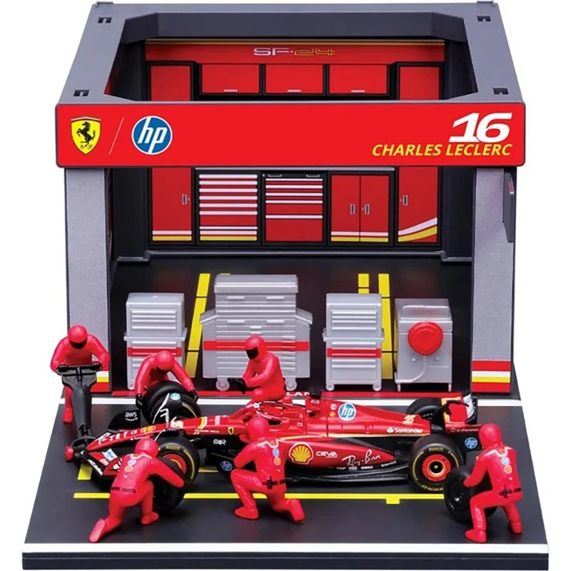 Игровой набор формулы один "Pit Pass Ferrari SF-24" Bburago 18-36862 (#16) Игровой набор формулы один "Pit Pass Ferrari SF-24" Bburago 18-36862 (#16)