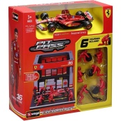 Игровой набор формулы один "Pit Pass Ferrari SF-24" Bburago 18-36862 (#16). Изображение №6 Игровой набор формулы один "Pit Pass Ferrari SF-24" Bburago 18-36862 (#16). Изображение №6